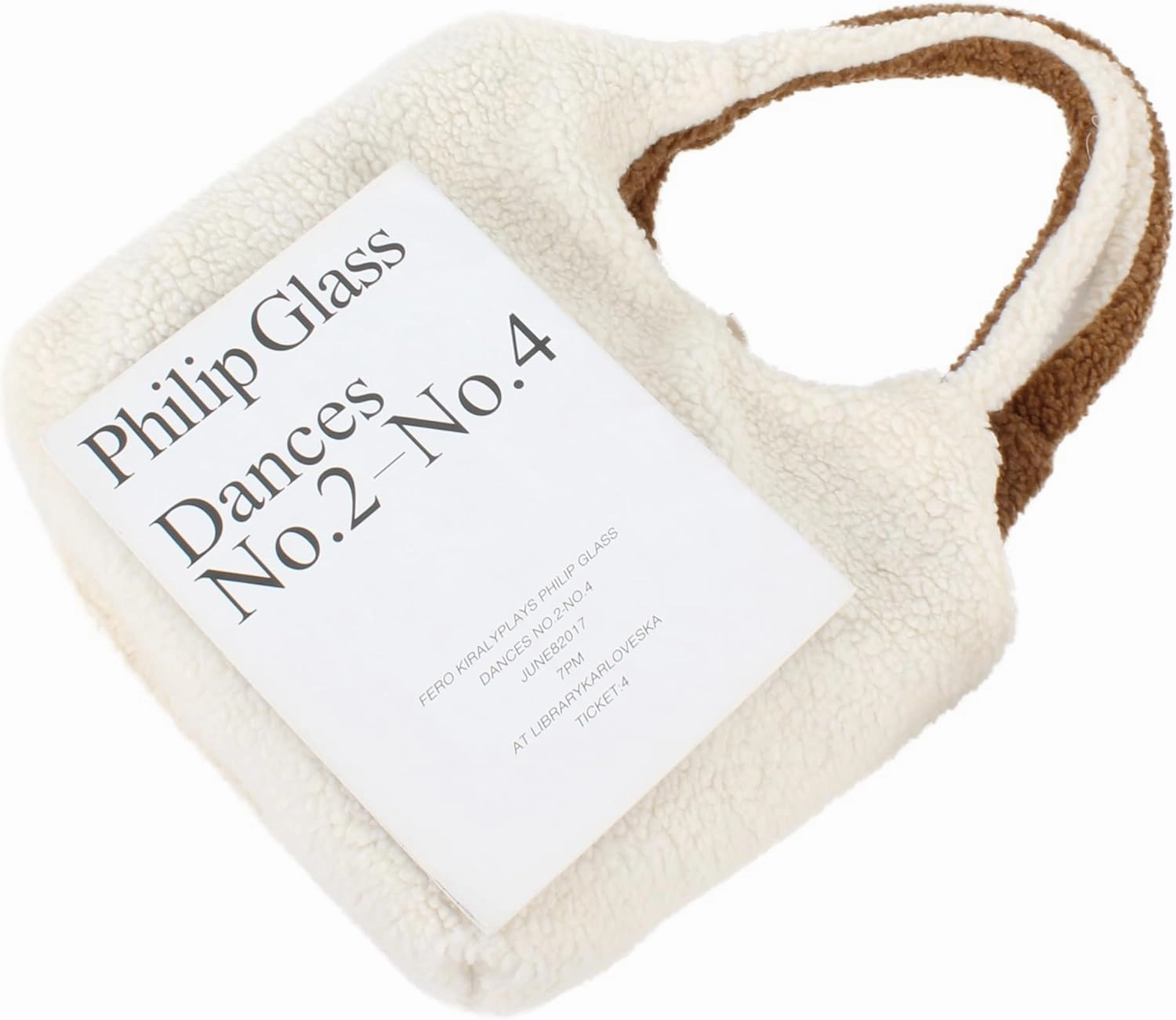 Women Ladies Cute Bear Plush Shoulder Bag Large Tote Handbag Purse Faux Fur Shopping Dating Bag