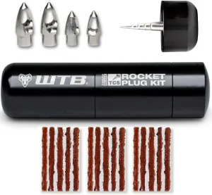 WTB Rocket Tire Plug Kit | Easy Repair for Mountain, Gravel, Road Tubeless Tires | Rocket Anchor Tips Keep Plug in Place for Durable Tubeless Repair | Reusable