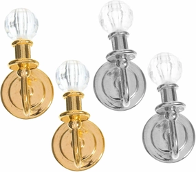 Yardwe 4sets Mini Wall Lamps Miniature Lamp Compact Size for Doll House Scene Enhancement 2pairs*4