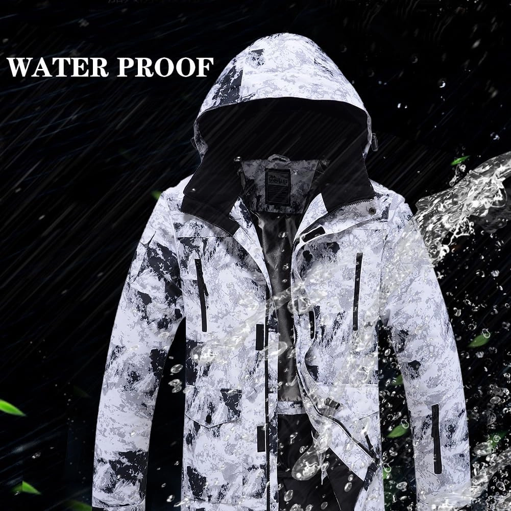 YEEFINE Men's Ski Suits Waterproof Winter Snowsuit Snow Snowboard Jackets Coats Pants Set
