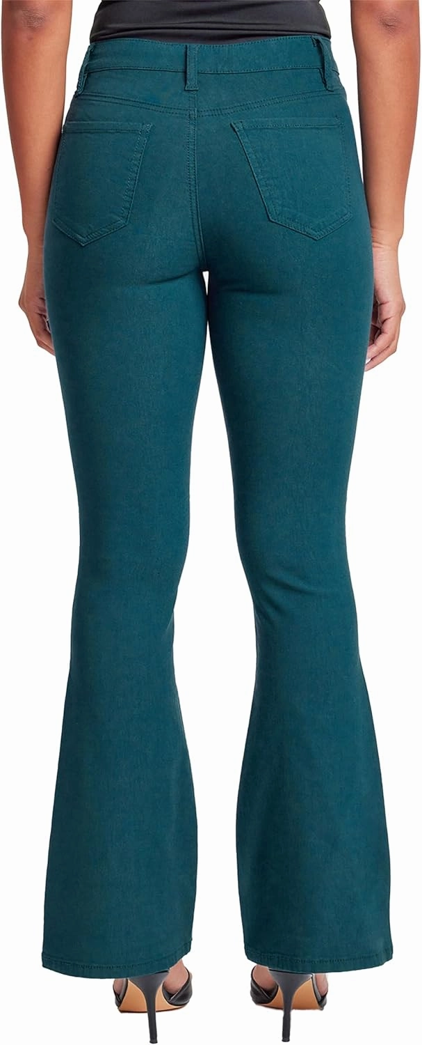 YMI Women's Hyperstretch Forever Color Flare Pants