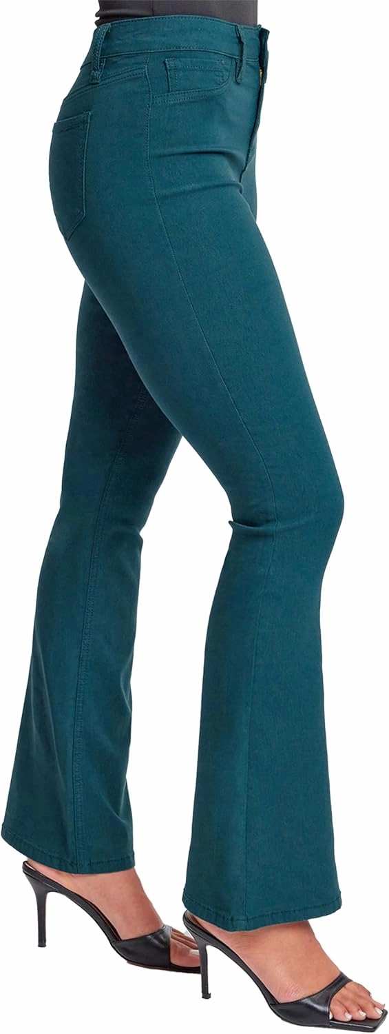 YMI Women's Hyperstretch Forever Color Flare Pants