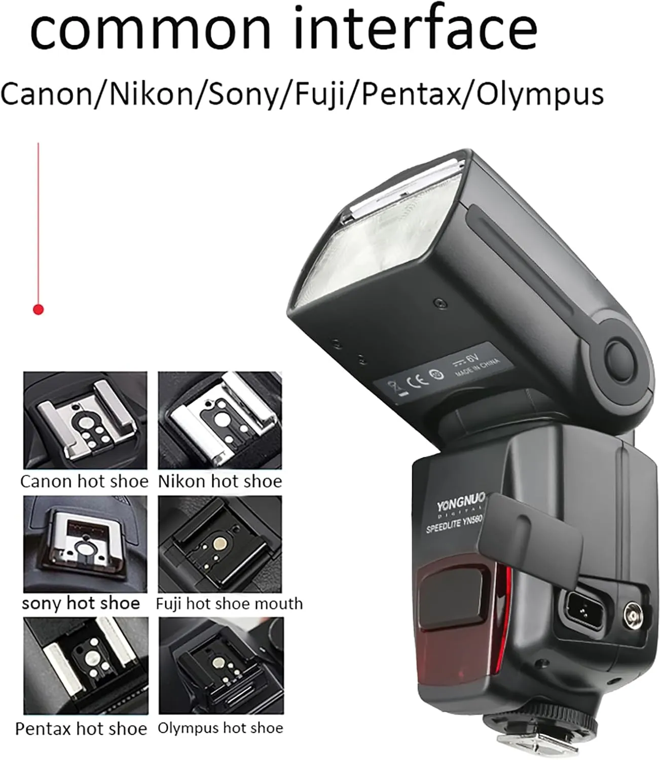 Yongnuo YN 560 III Professional Flash Speedlight Flashlight, GN58 2.4G Receiver, Built in Trigger Receiver System, YN560 III YN-560III YN560III for Canon Nikon Pentax Olympus Camera