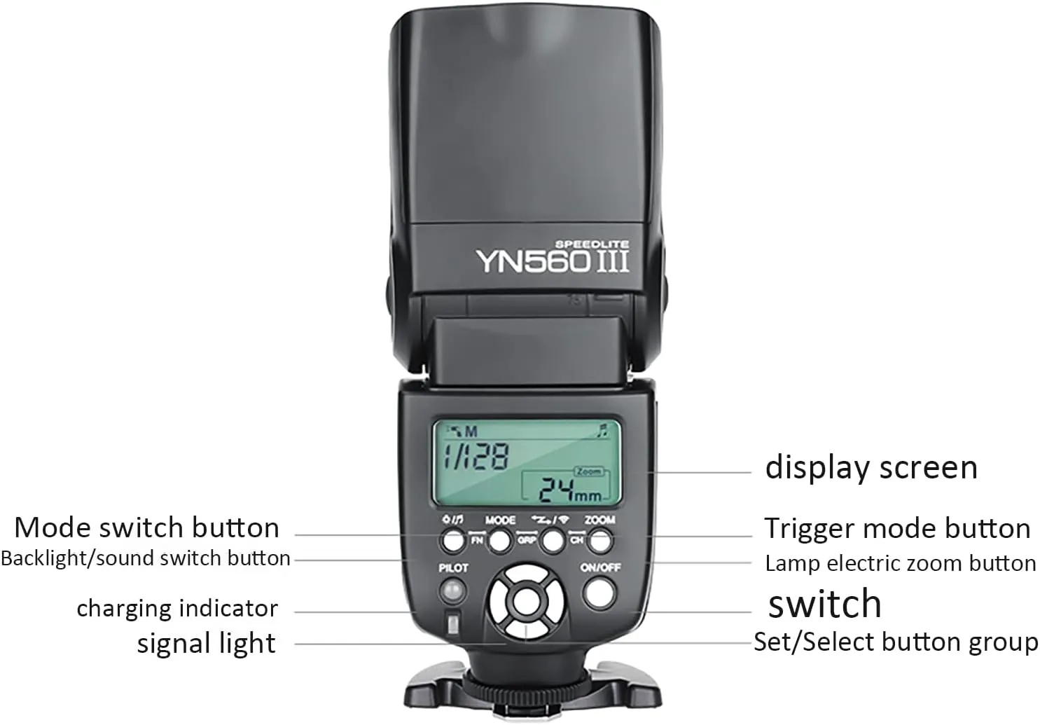 Yongnuo YN 560 III Professional Flash Speedlight Flashlight, GN58 2.4G Receiver, Built in Trigger Receiver System, YN560 III YN-560III YN560III for Canon Nikon Pentax Olympus Camera