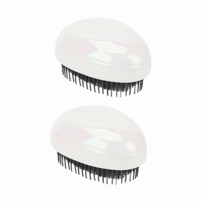 ZJchao Detangling Massage Hair Brush, Egg Shape, Acupuncture Points Stimulation, 2pcs Set, ABS Plastic, All Hair Types, Unisex, Adults, Self-Care Enthusiasts